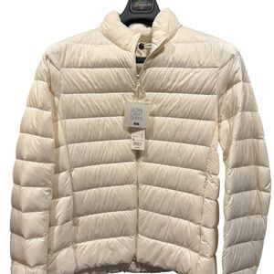 Uniqlo Women's Ultra Light Down Jacket With Carrying Pouch Off White XL